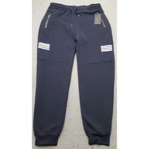 Bello 4 Bar Sweatpants Mens XL/XXL Navy Athletic Gym Running Drawstring Waist